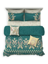Decor Gulnaar Imperial Teal Sanganeri Double Bedding
