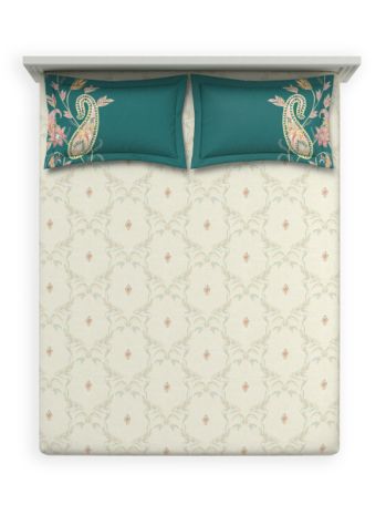Decor Gulnaar Imperial Teal Sanganeri Double Bedding