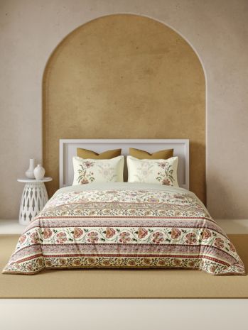 Decor Elina Oatmeal Bahara Double Bed Sheet Set
