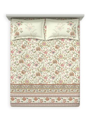 Decor Elina Oatmeal Bahara Double Bed Sheet Set