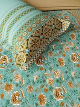 Decor Angela Ocean Wave Bahara Double Bed Sheet Set