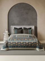 Decor Belina Gunmetal Bahara Double Bed Sheet Set