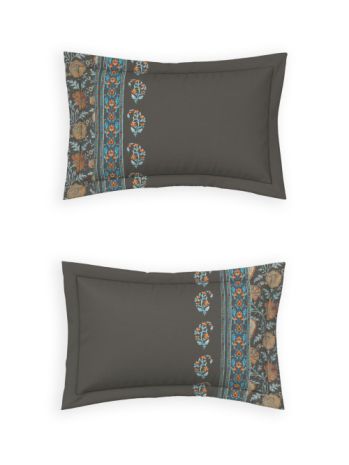 Decor Belina Gunmetal Bahara Double Bed Sheet Set