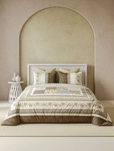 Decor Evara Mocha Bahara Double Bed Sheet Set