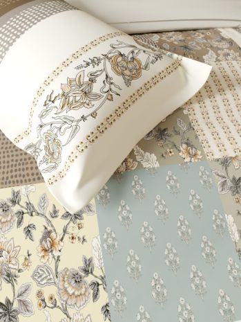 Decor Evara Mocha Bahara Double Bed Sheet Set