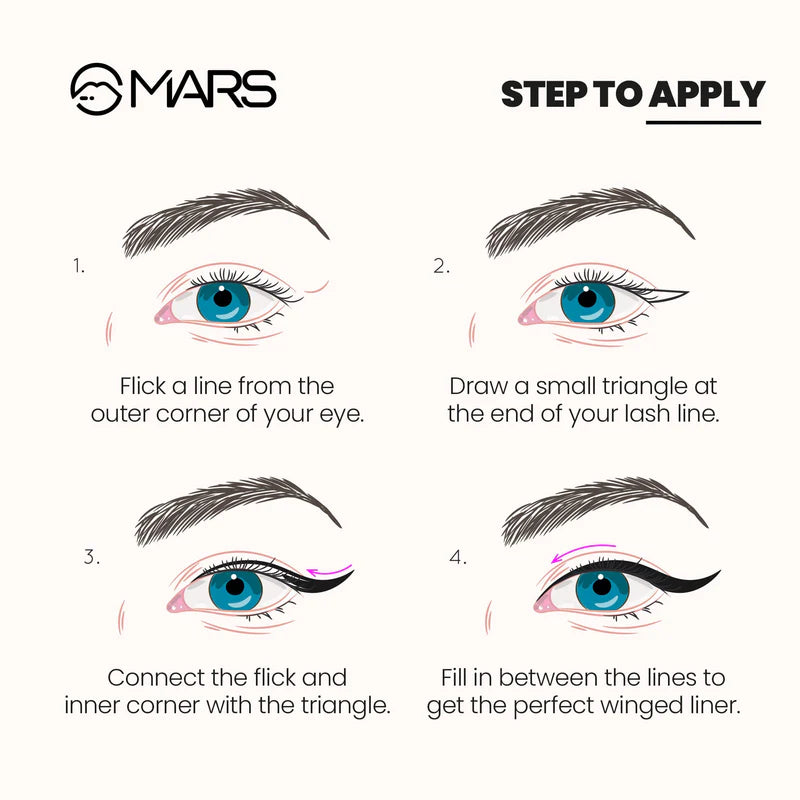 Mars Black Liquid Eyeliner | Free Flow Eyeliner