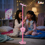 Kriiddaank Disney Princess Portable Karaoke Microphone for Kids with Adjustable Stand (Up to 106cm)