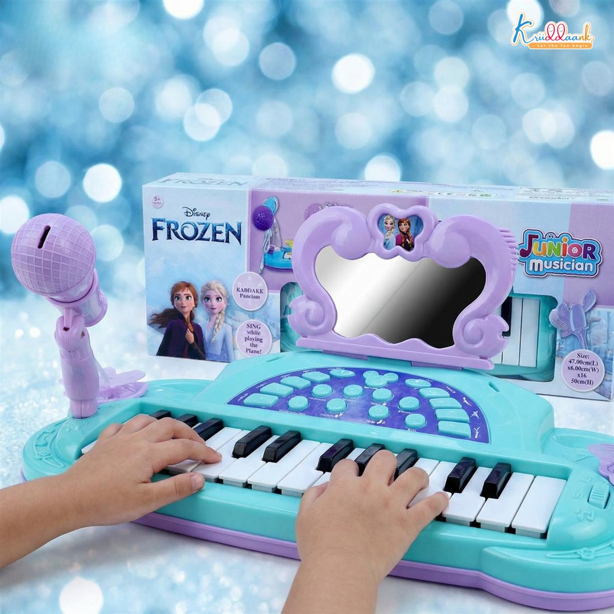 Kriiddaank Frozen Junior Musician Elsa-Anna Music Set - Kids Piano with Microphone