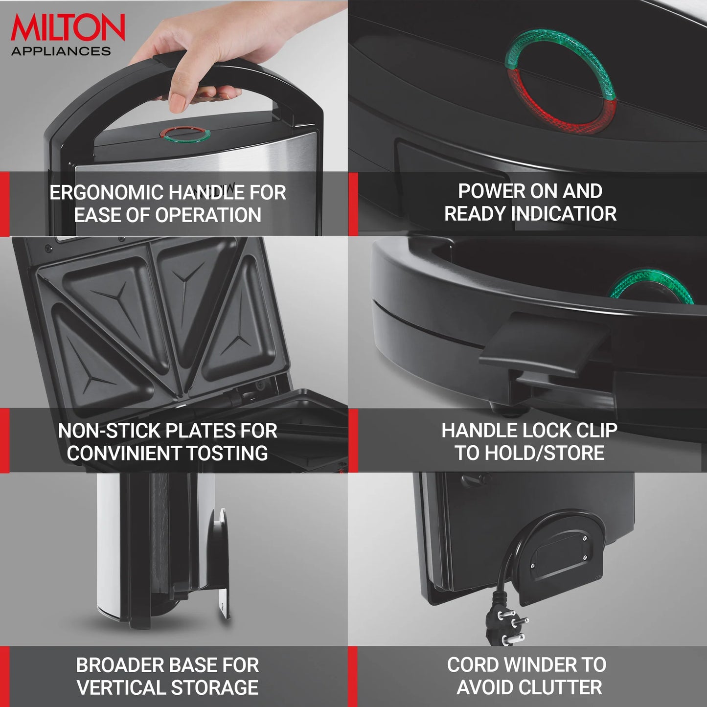 Milton Sandwich Maker HSM033