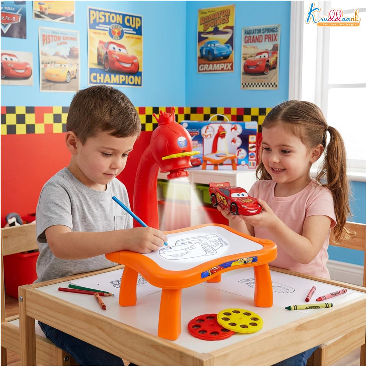 Kriiddaank Pixar Cars Tracing Projector Set for Kids