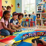 Kriiddaank Mickey Theme Remote Control Train Toy for Kids