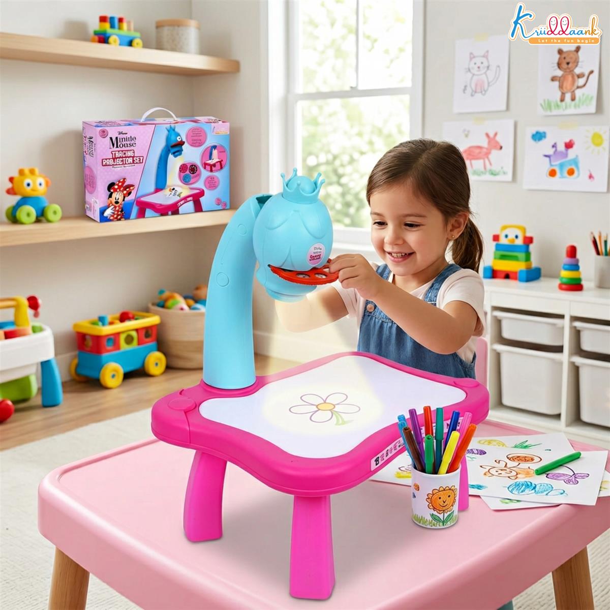 Kriiddaank Minnie Mouse Tracing Projector Set for Kids