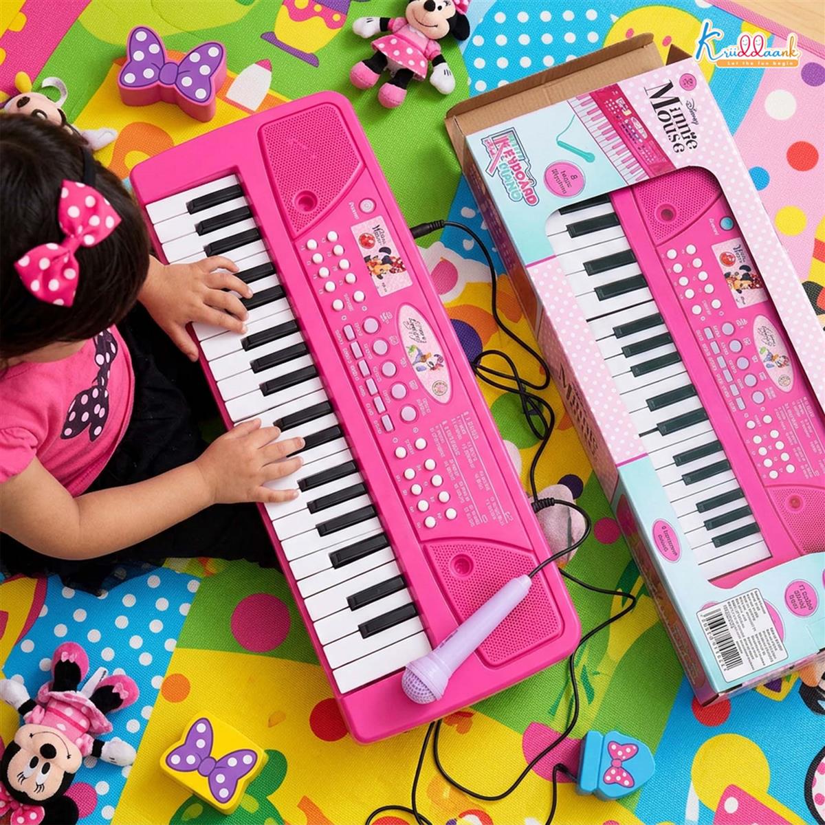 Kriiddaank Minnie Keyboard Piano for Kids - 37 Keys