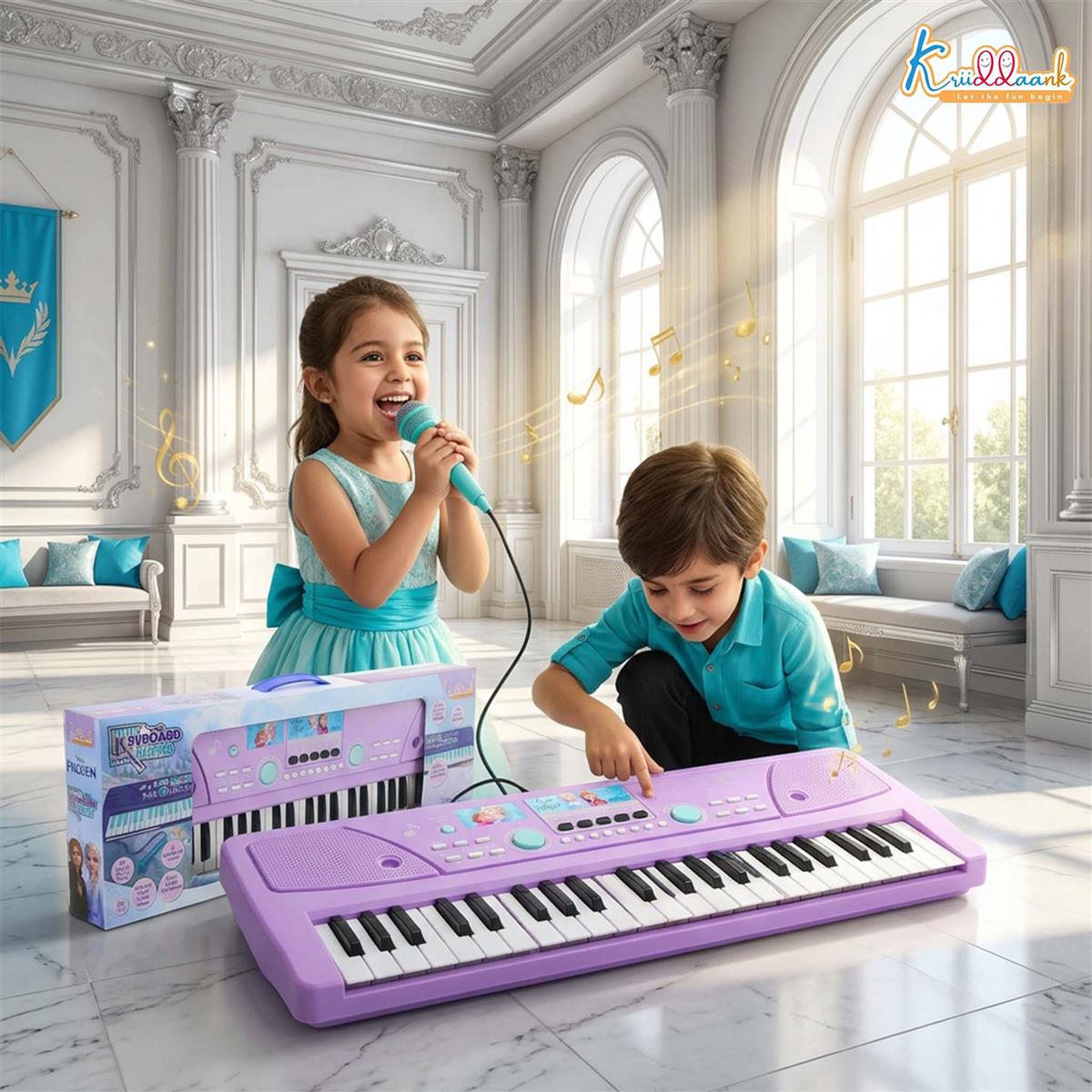 Kriiddaank Frozen Keyboard Piano for Kids with 50 Keys,