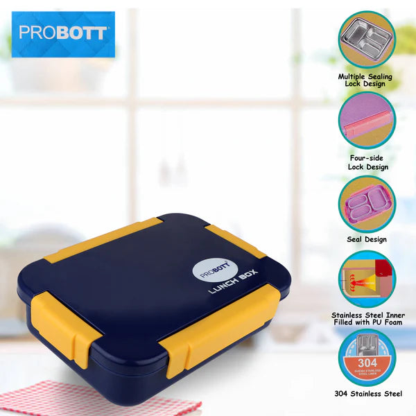 Probott Stainless Steel Lunch Box Blue 710ml