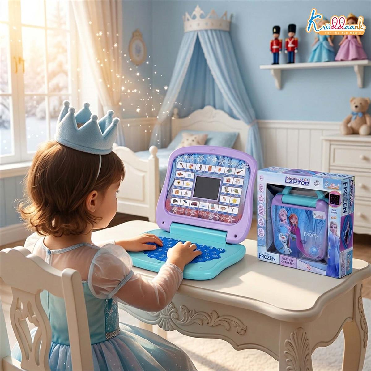 Kriiddaank Frozen Theme Educational Laptop for Kids