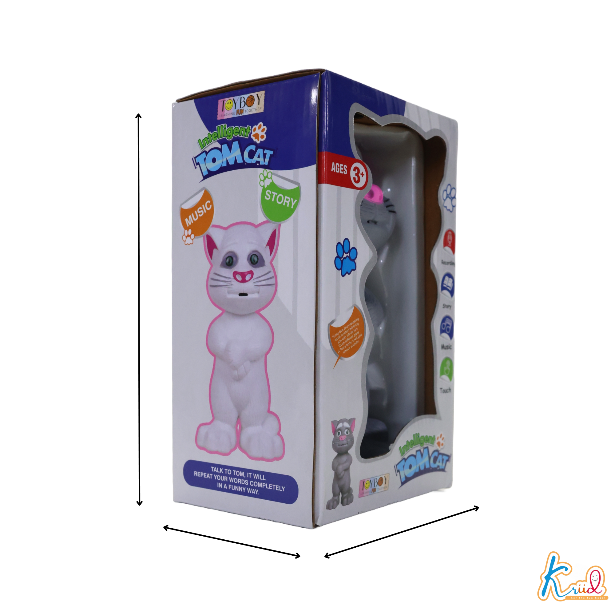 Kriiddaank TOM CATTalking Tom Cat Fun Tom Cat plush toy for kidsTom  and Jerry toy