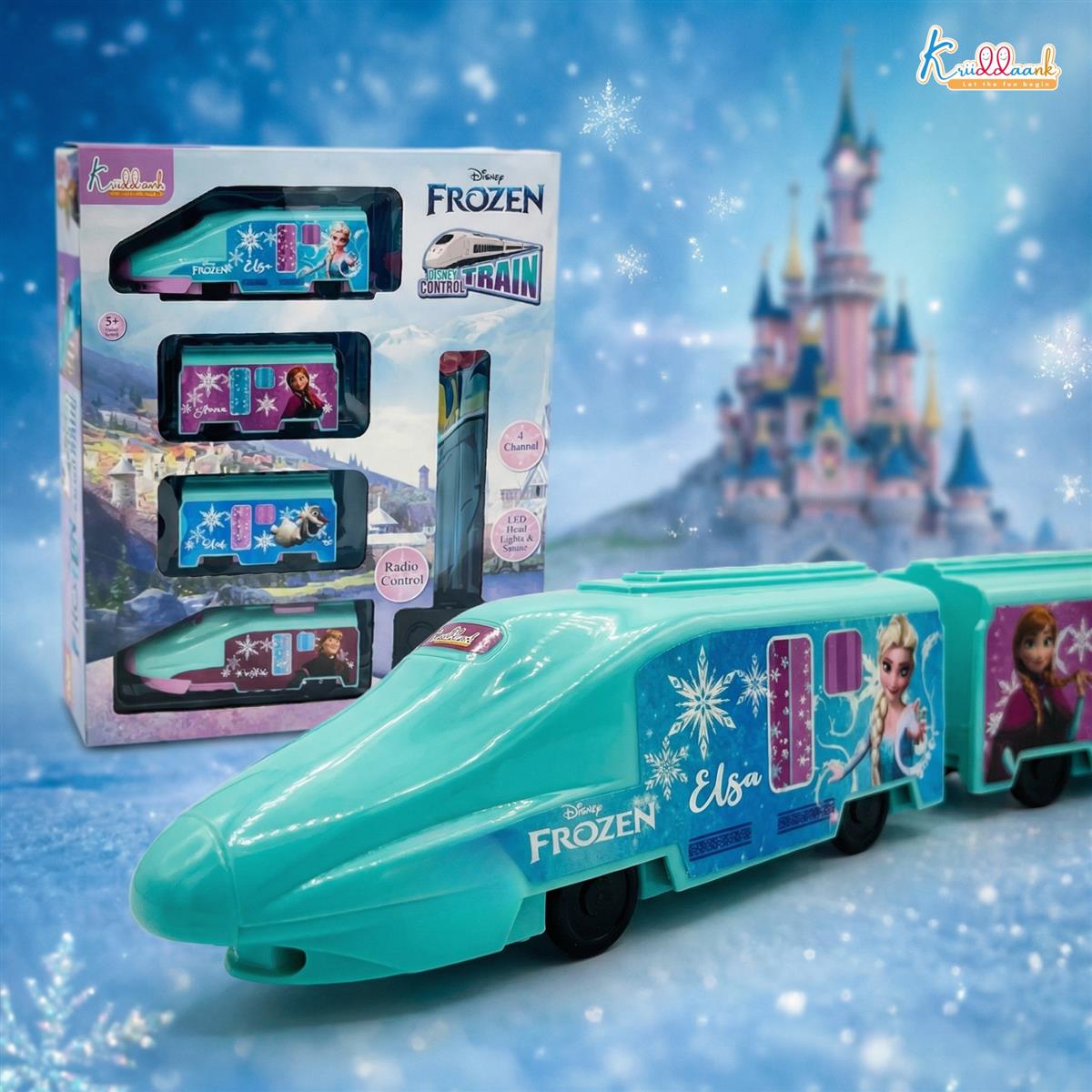 Kriiddaank Frozen Theme Remote Control Train Toy for Kids