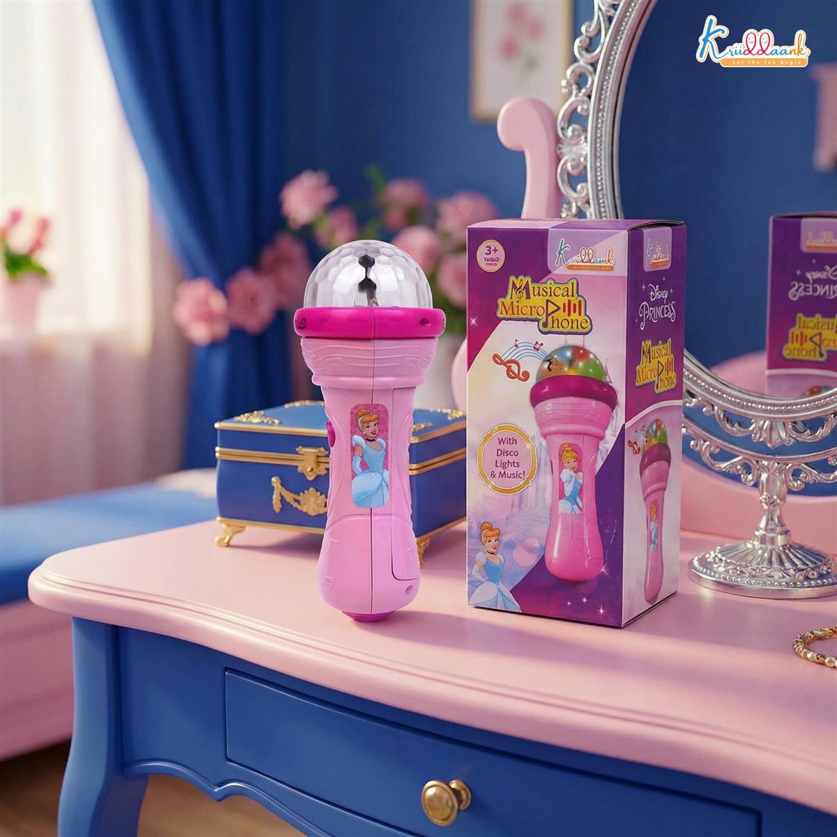 Kriiddaank Disney Princess Musical Microphone for Kids - Pink