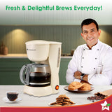 Wonderchef Veneto Brew Coffee Machine Beige 600ml