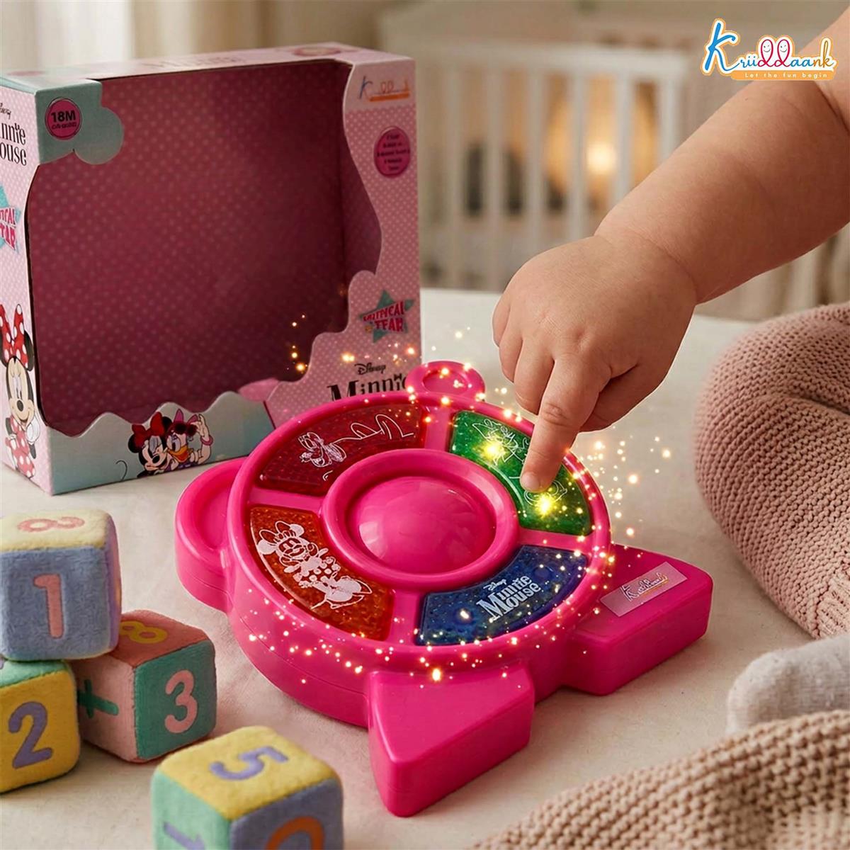 Kriiddaank Minnie Mouse Theme Music Set - Clubhouse Musical Toy for Toddlers Pink