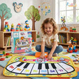 Kriiddaank Disney Piano Music Mat - Electronic Floor Keyboard for Toddlers & Kids