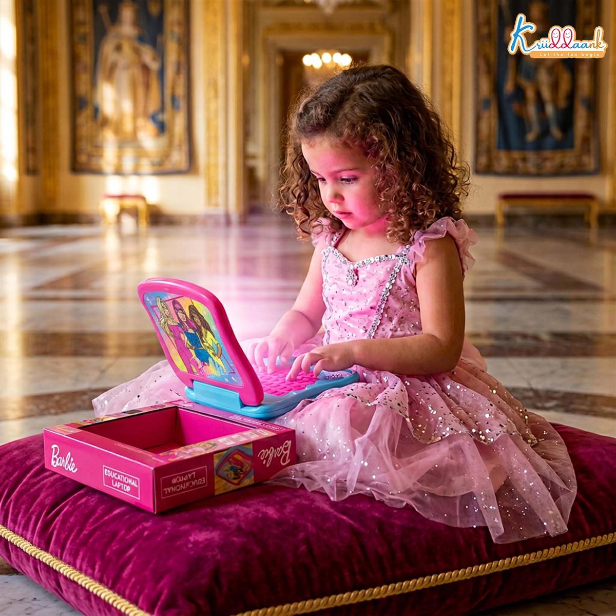Kriiddaank Barbie Educational Laptop with Screen for Kids