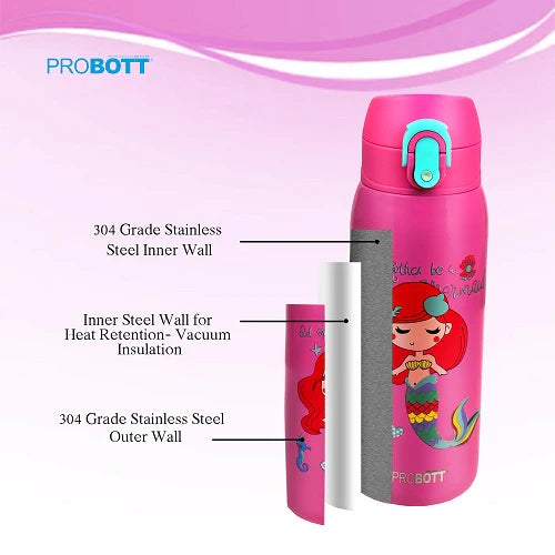 Probott Champ water bottle Pink 350ml