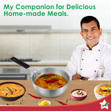 Wonderchef Venice Tri-ply Stainless-steel Mini Wok Tadka Pan | 650 ml, 14 cm