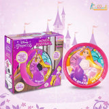 Kriiddaank Disney Princess Hover Football - Indoor Air Power Soccer Ball with LED Lights & Foam Bumper - Pink
