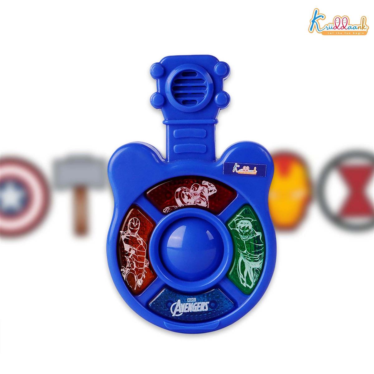 Kriiddaank Marvel Avengers Theme Mini Guitar Music Set for Kids Dark blue