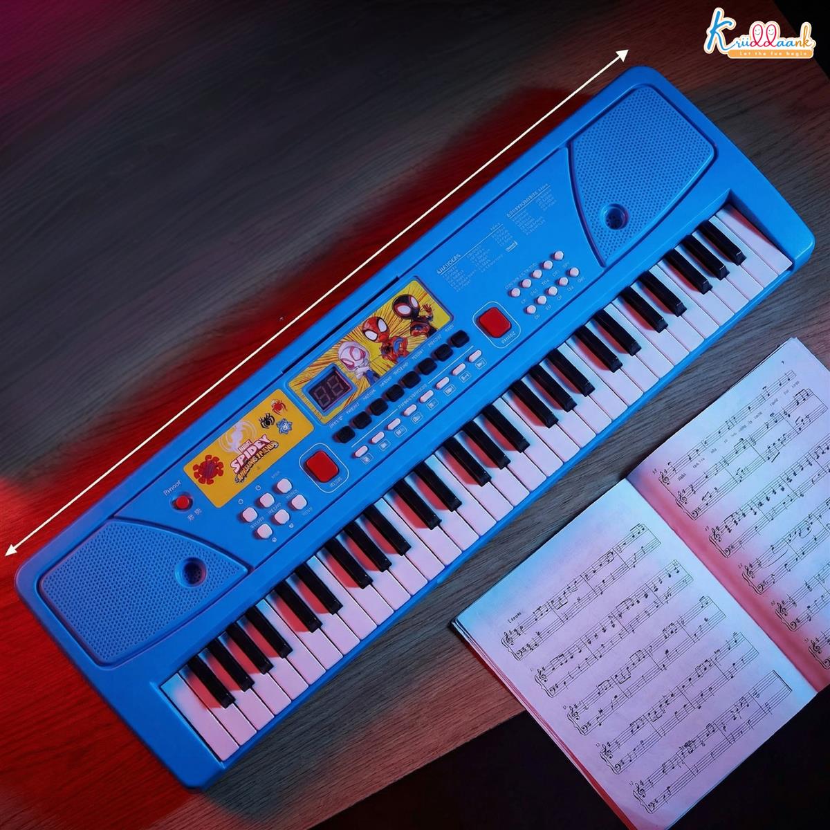 Kriiddaank Spiderman Keyboard Piano for Kids - 50 Keys