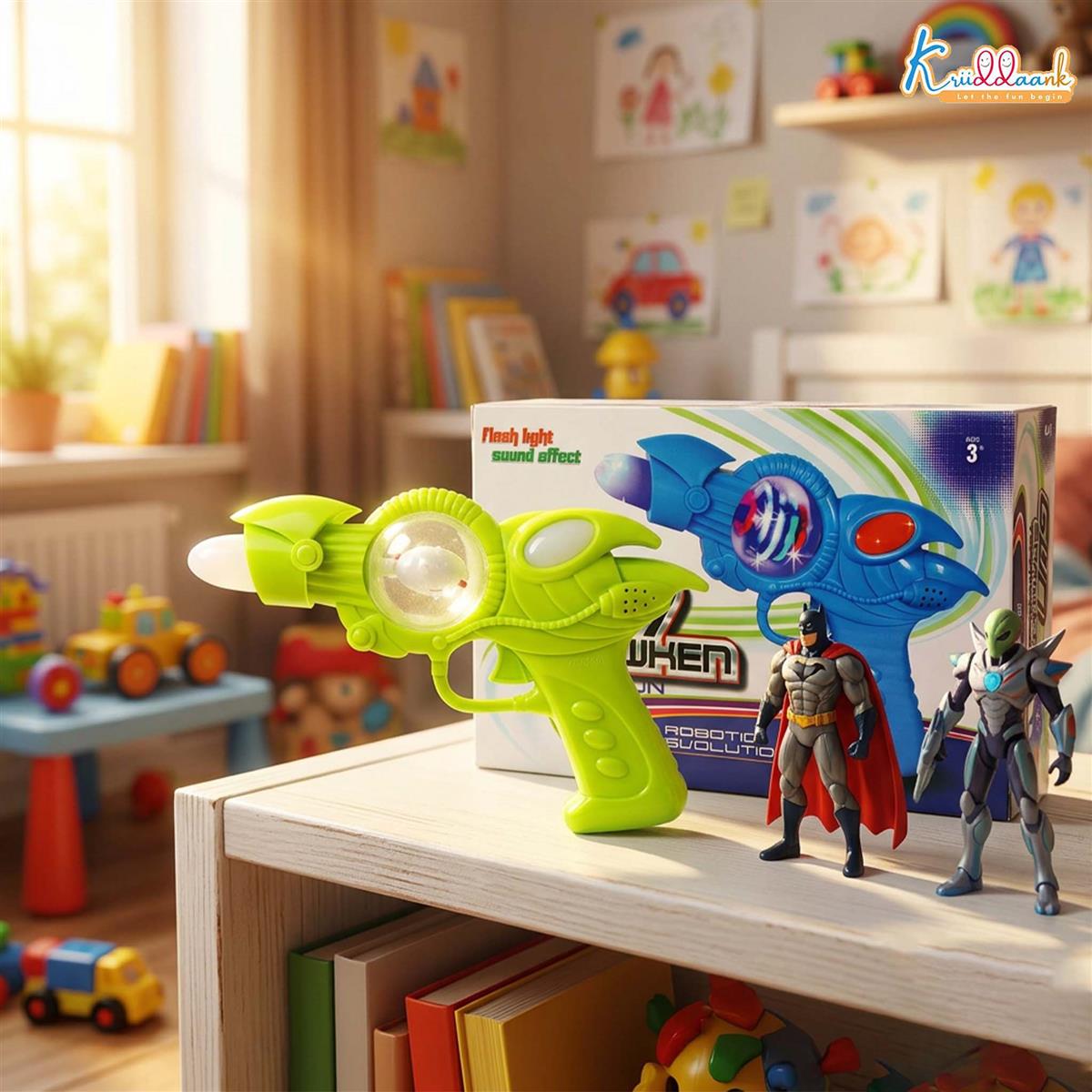 Kriiddaank Musical Gun Shooting Playset for Boys & Girls