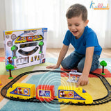 Kriiddaank Marvel Spiderman Train Set for Boys - 11 Piece Yellow