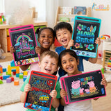 Kriiddaank Pack of 4 LCD Writing Tablet 8.5 Inch Colorful Doodle Board for Kids