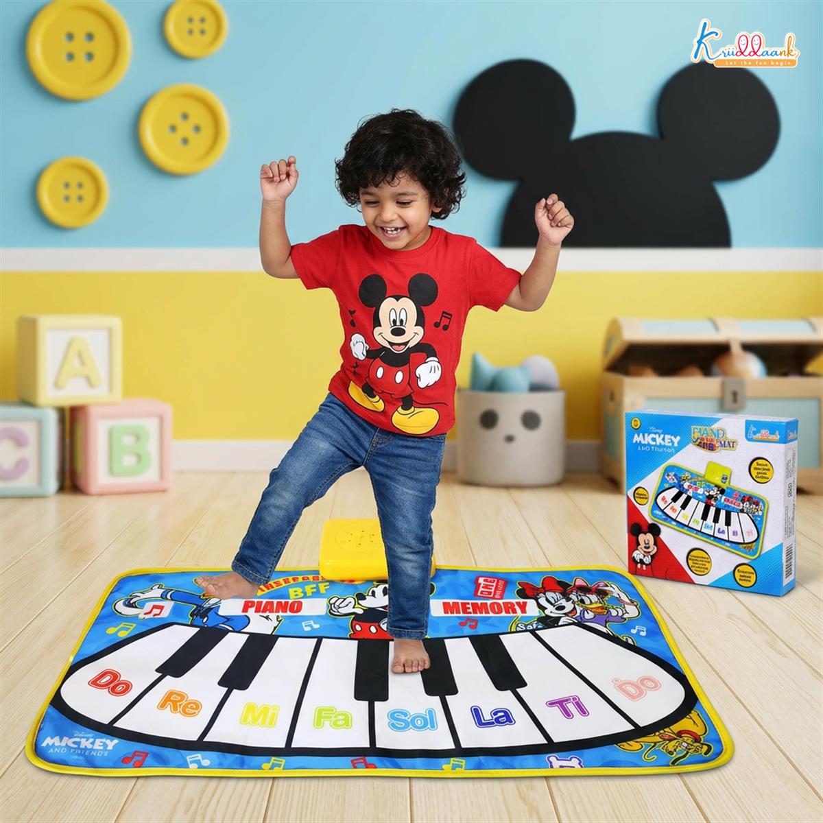 Kriiddaank Disney Mickey Mouse Piano Music Play Mat