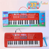 Kriiddaank Peppa Pig Theme Musical Keyboard Piano for Toddlers with Microphone & USB