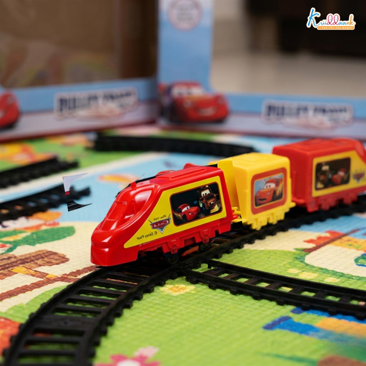 Kriiddaank Disney Pixar Cars Train Set- 11 Piece