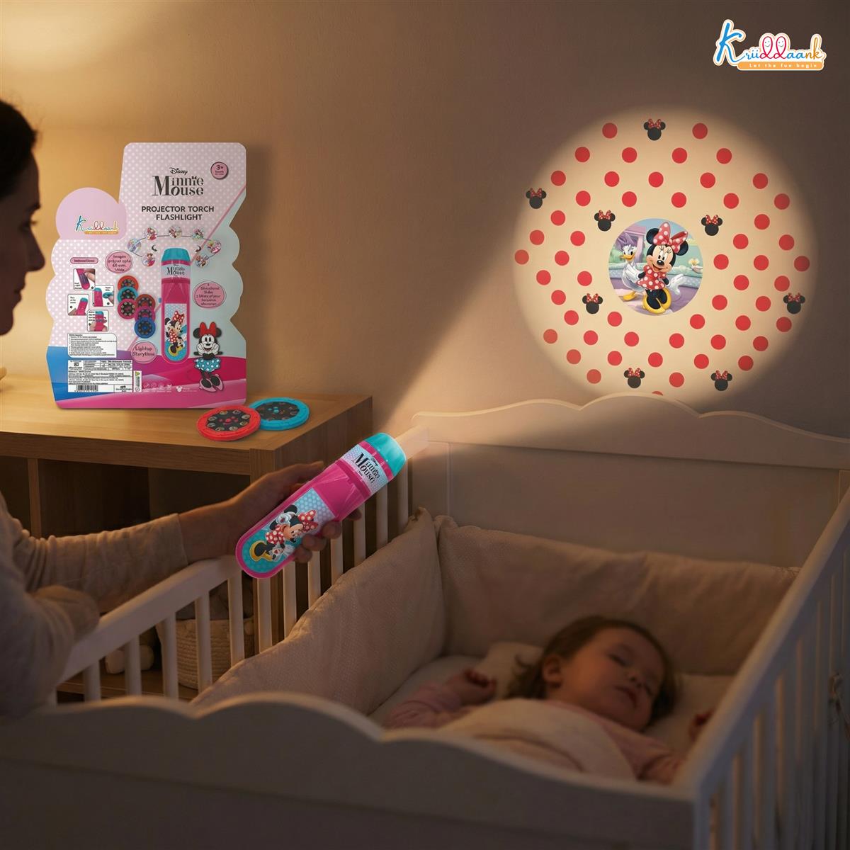 Kriiddaank Disney Minnie Mouse Projector Torch Flashlight for Kids