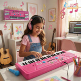 Kriiddaank Barbie 50 Keys Musical Keyboard Piano for Kids