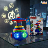 Kriiddaank Avengers Dizzy Glow Top - LED Light Up & Musical Spinning Toy for Kids