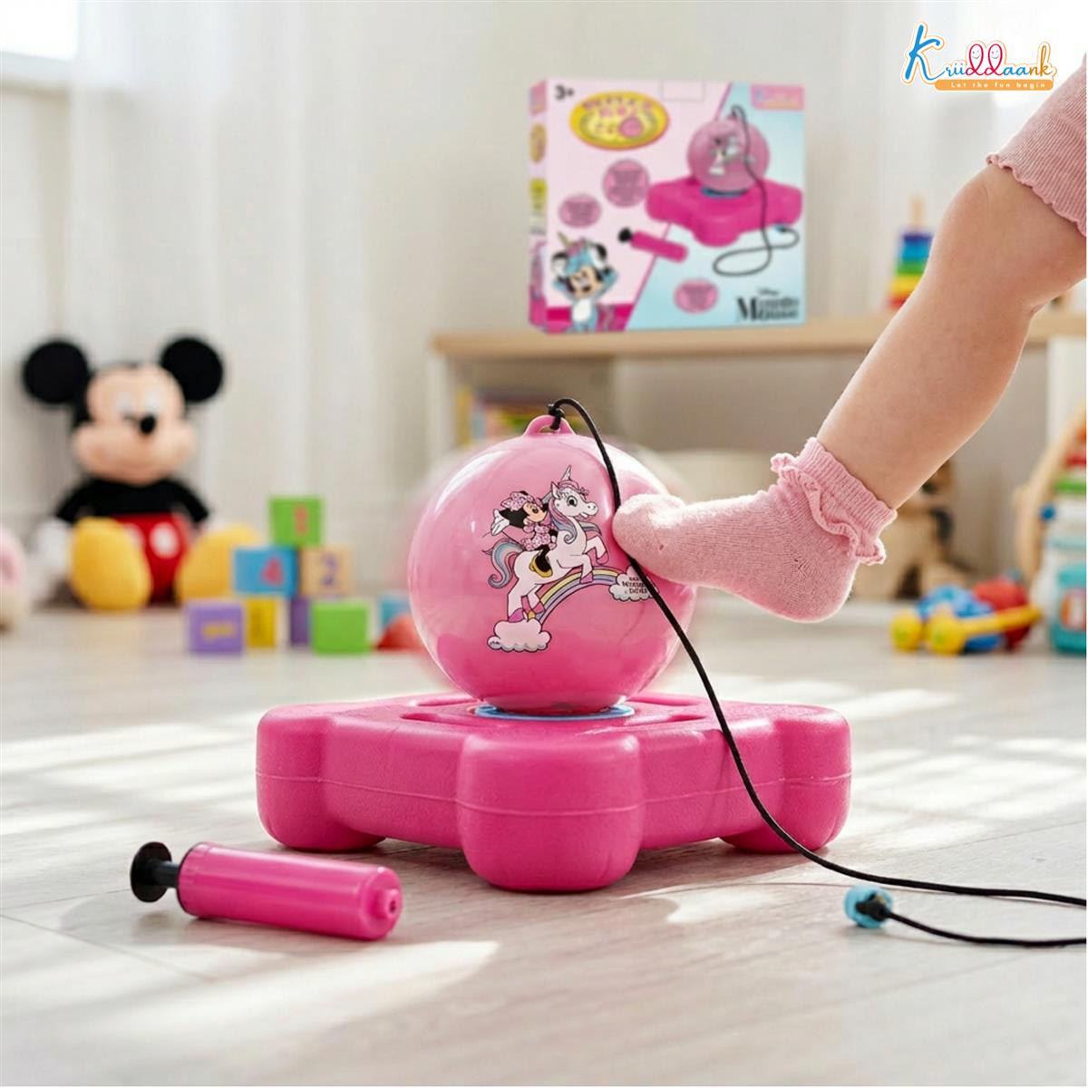 kriiddaank Disney Minnie Mouse Reflex Soccer Ball Solo Training Kit