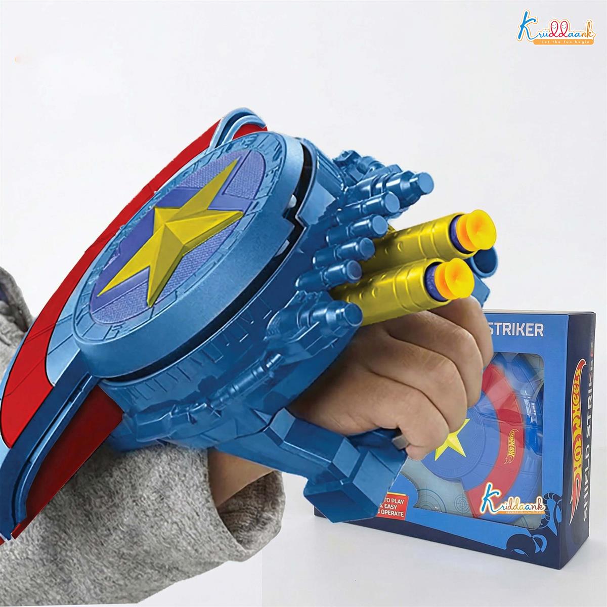 kriiddaank Hot Wheels Shield Striker Dart Blaster Toy for Kids