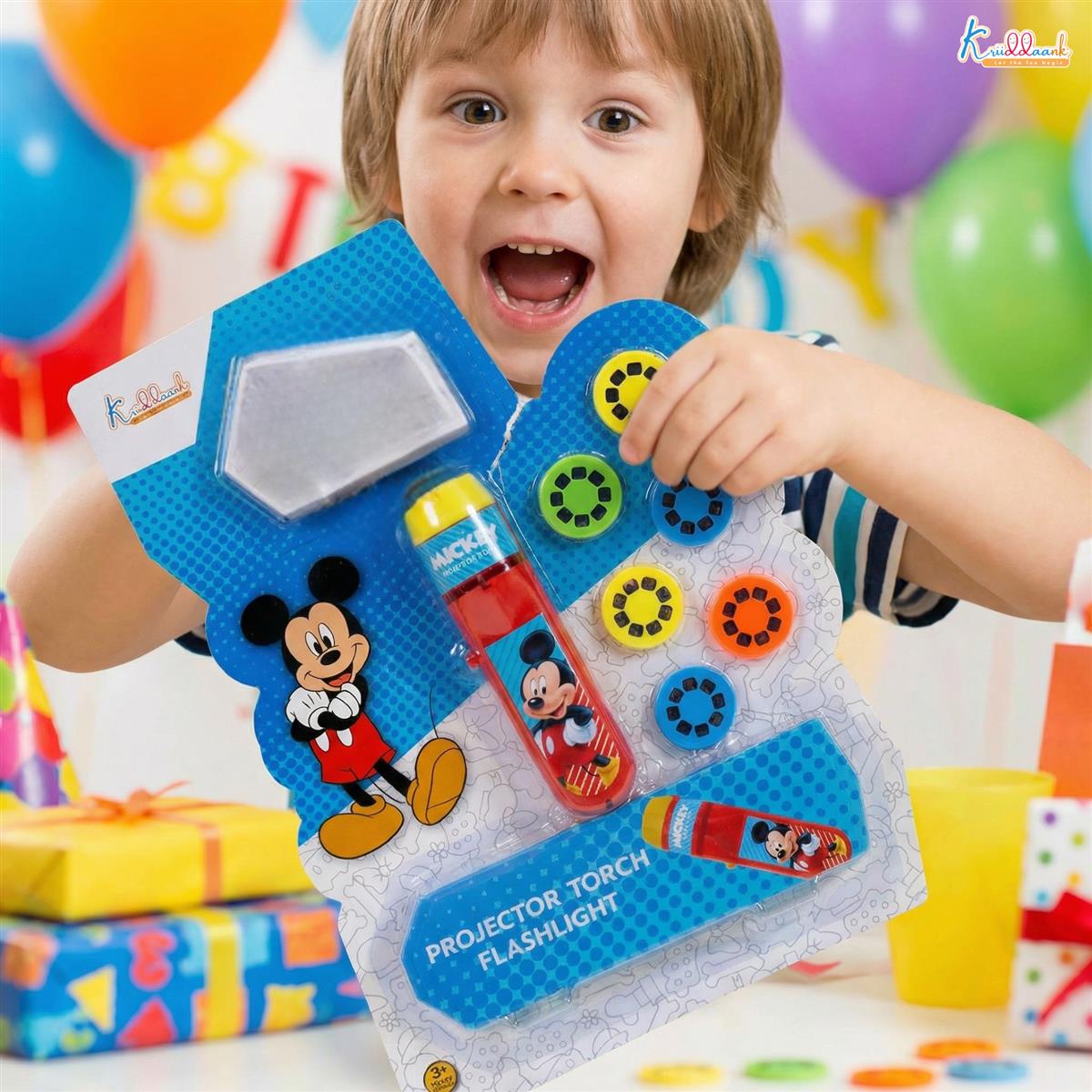 Kriiddaank Disney Mickey Mouse Projector Torch for Kids