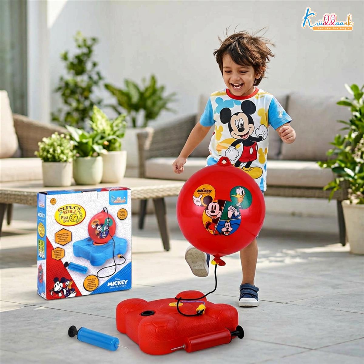 Kriiddaank Disney Mickey Reflex Soccer Ball Set for Kids