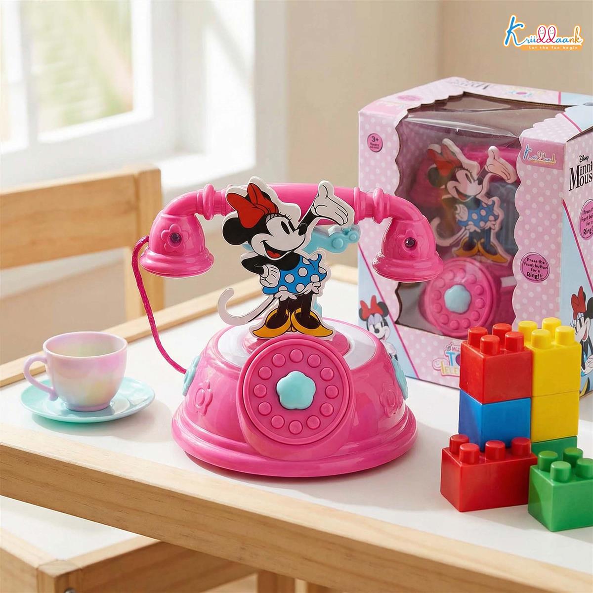 Kriiddaank Minnie Talking Telephone Toy for Kids  Pink