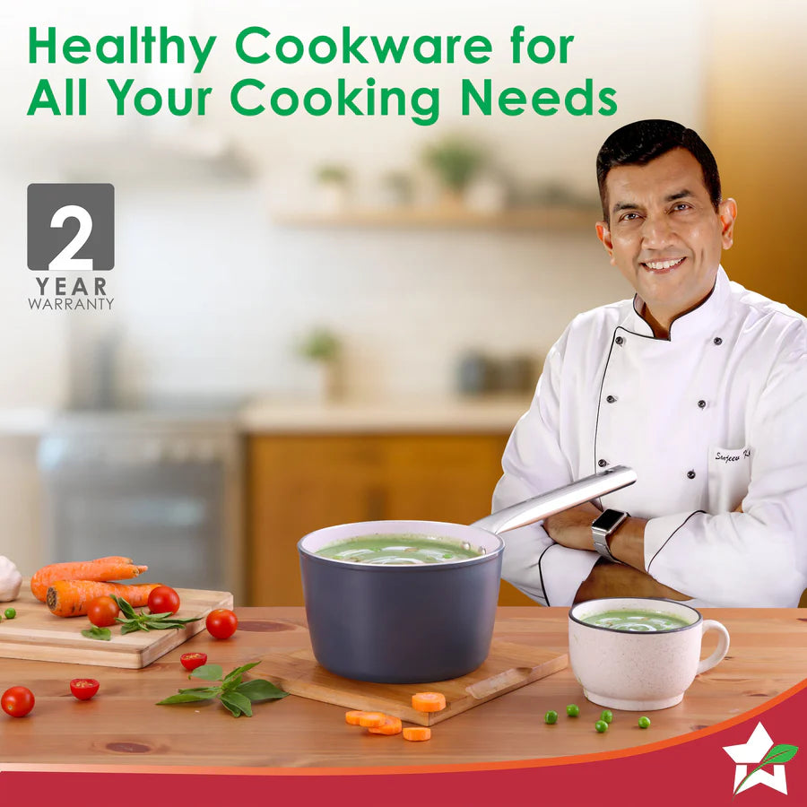 Wonderchef Eco-Glide Ceramic Saucepan 16cm,1.75L