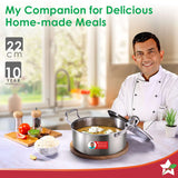 Wonderchef  Stella Triply Stainless Steel Casserole with Lid  3.5L, 22cm