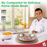 Wonderchef Stella Triply Stainless Steel Fry Pan | 24 cm, 1.7 L