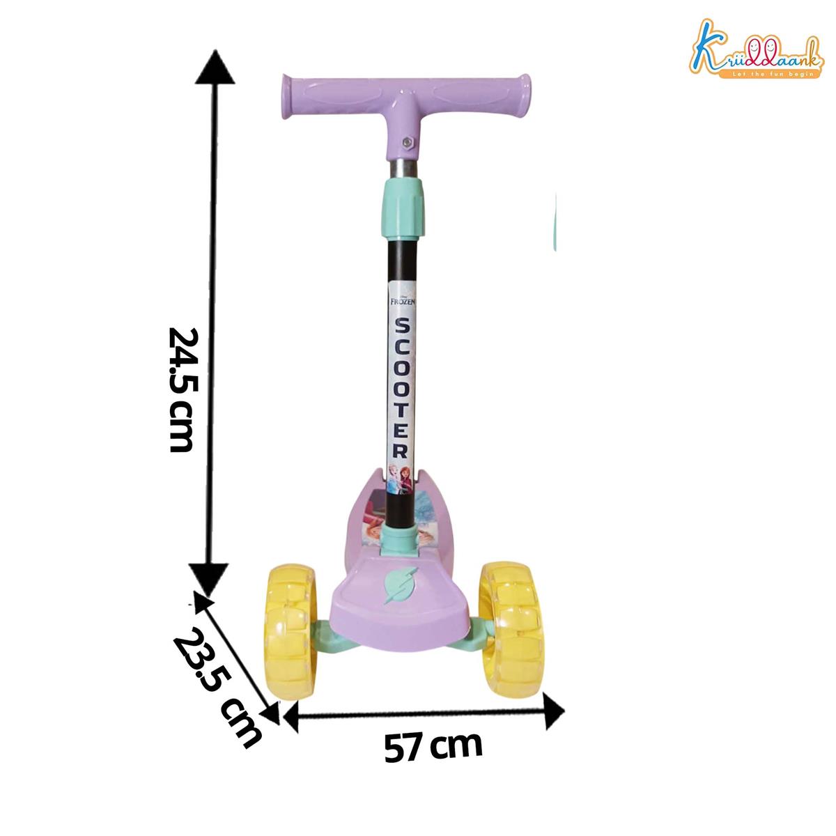 Kriiddaank Disney Frozen Adventure 3-Wheel Kick Scooter for Kids - 5-Level